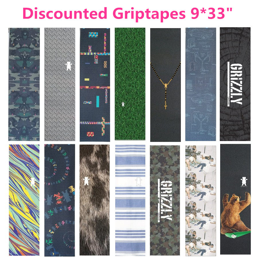 Offre spéciale pas cher planche à roulettes Grip bande 9x33 carbure de silicium Skate Griptapes Scooter papier de verre