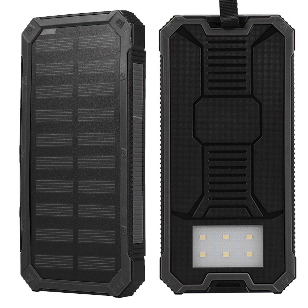 Energía Solar, banco de potencia Set de fundas de doble puerto USB de carga rápida de energía Solar, banco de potencia caso Kit