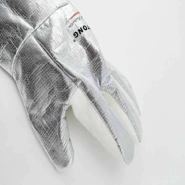 Brandwerende Handschoenen 350 Graden Hittebestendige Handschoenen Aluminiumfolie Warmte-isolatie Anti-Brandwonden Snijden Veiligheid Handschoen