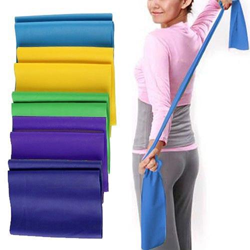 1Pc 1.5M Weerstand Band Yoga Spanband Elastische Rubber Pull Up Band Voor Fitness Training Pilates Resistance Band willekeurige: Default Title