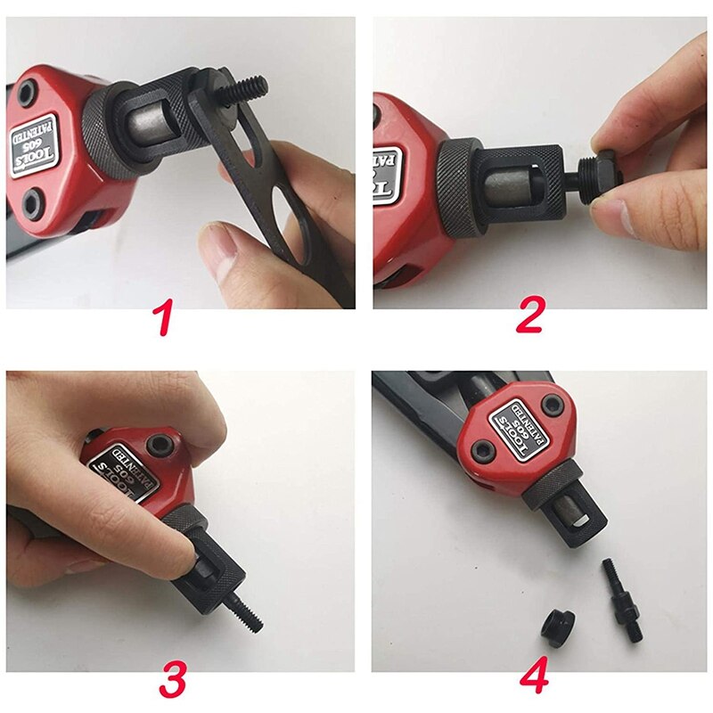 BT-605 Klinkhamer Hand Tool Klinknagel Insert Tool Handleiding Moer Chuck - Hand Klinkhamer Rivet Tool Professionele Installatie Kit