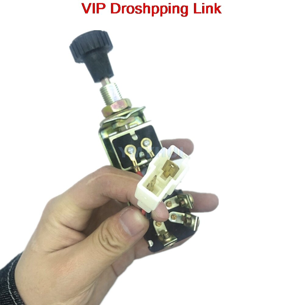 Agricultural tractor headlight switch single gear dual gear hand push pull switch truck modified horn wiper switch accessories
