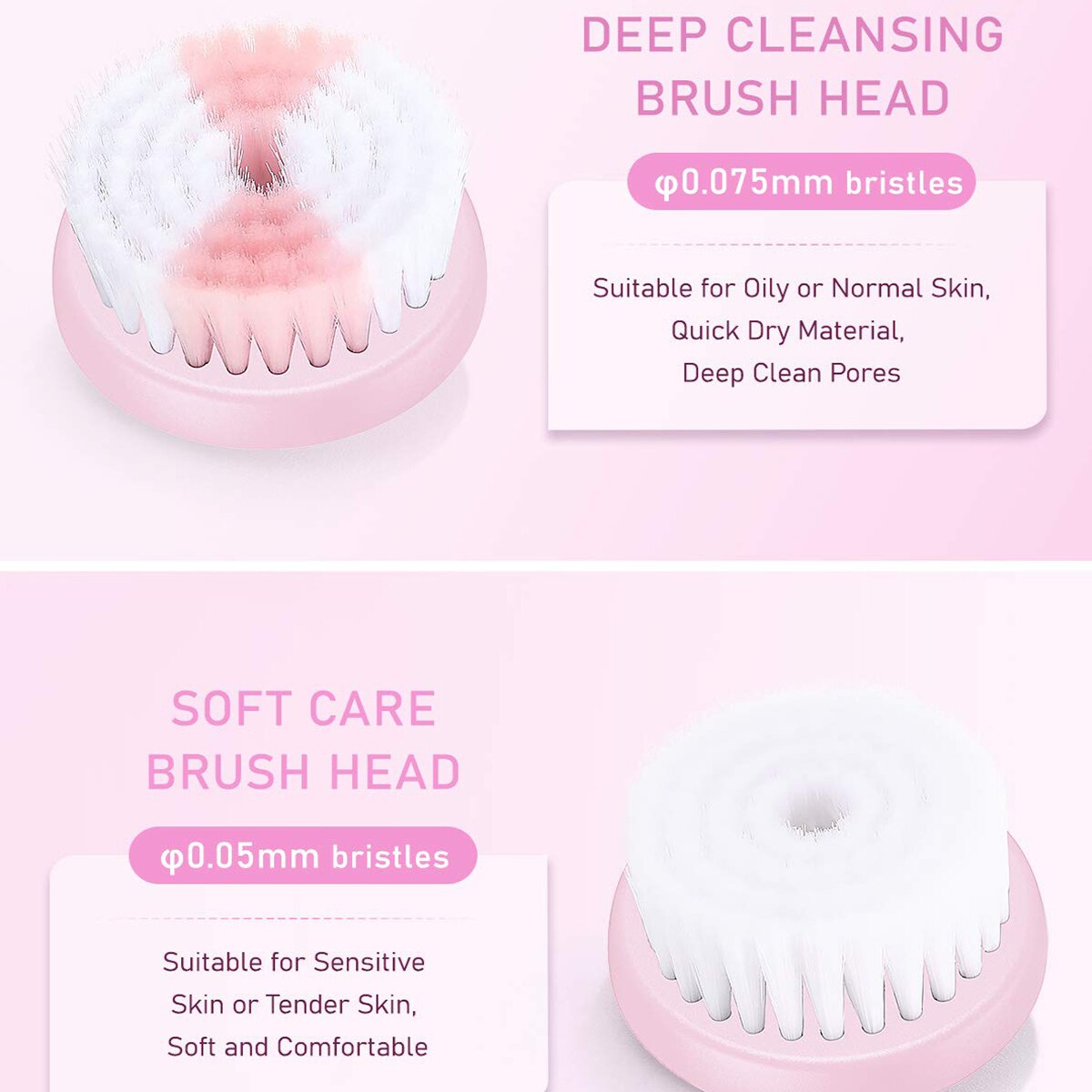 Liberex eléctrico giro cepillo de limpieza Facial IPX7 cepillo Facial a prueba de agua profunda eliminar espinillas acné cara limpia cuidado de la piel