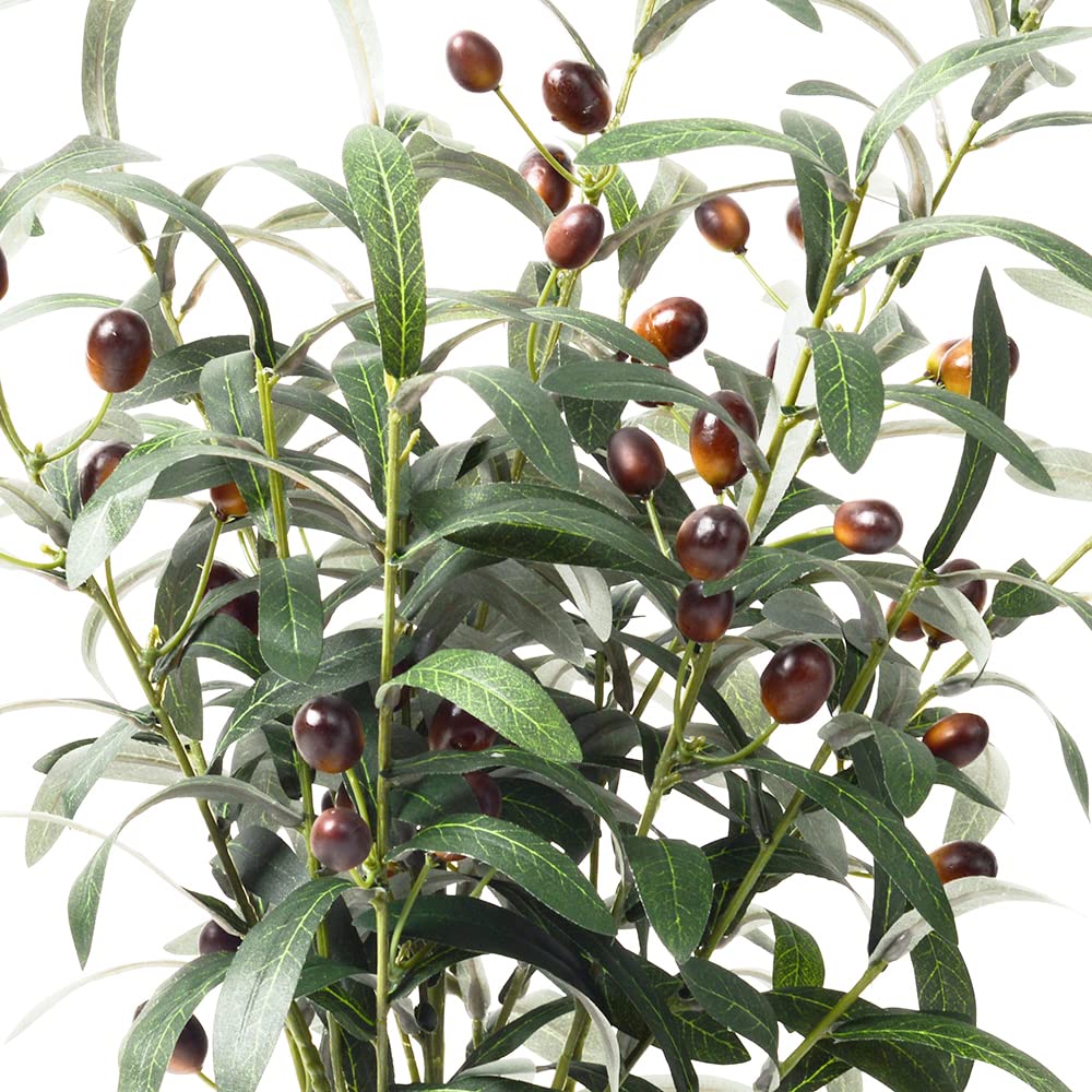 1 mazzo di rami di ulivo piante artificiali steli di verde con foglie di ulivo frutta per la casa matrimonio fiori fai da te decorazione corona