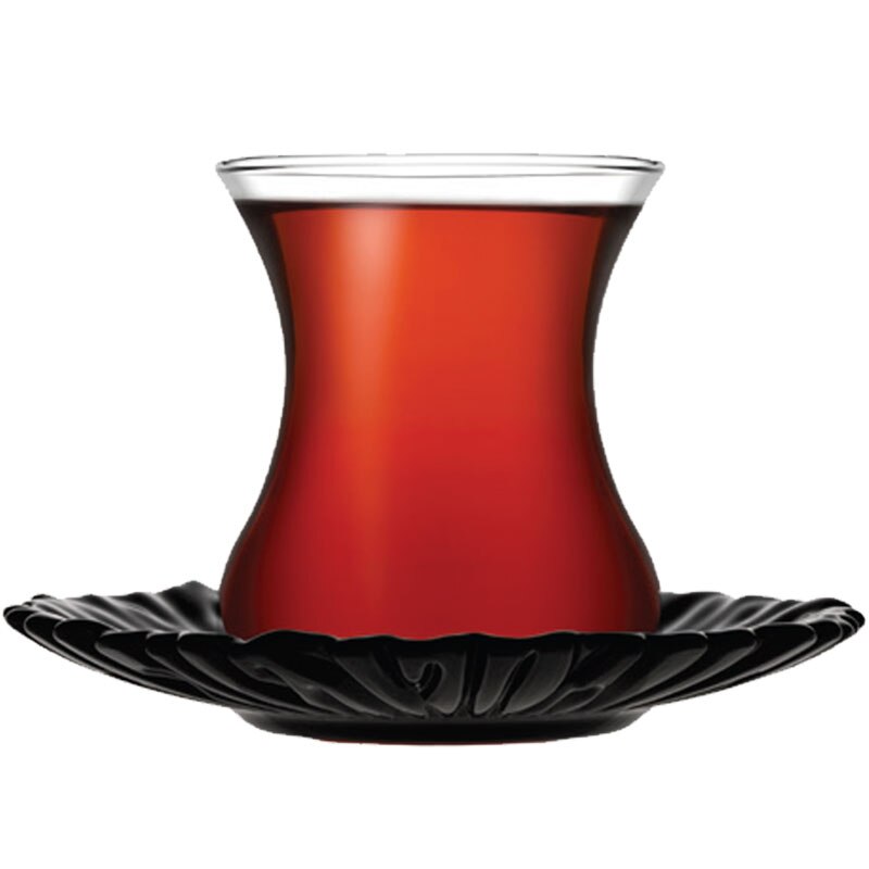 Tasse à café en verre turque, tasse à thé noir, tasse d'eau, tasse à boire pour homme, avec soucoupe, service à thé