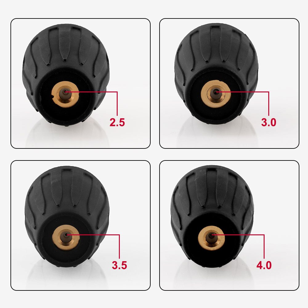 High Pressure Cleaner 3600PSI Spiral Nozzle 360 Degree Rotation Turbine Nozzle Foam Nozzle for High Pressure Foam Car Washer