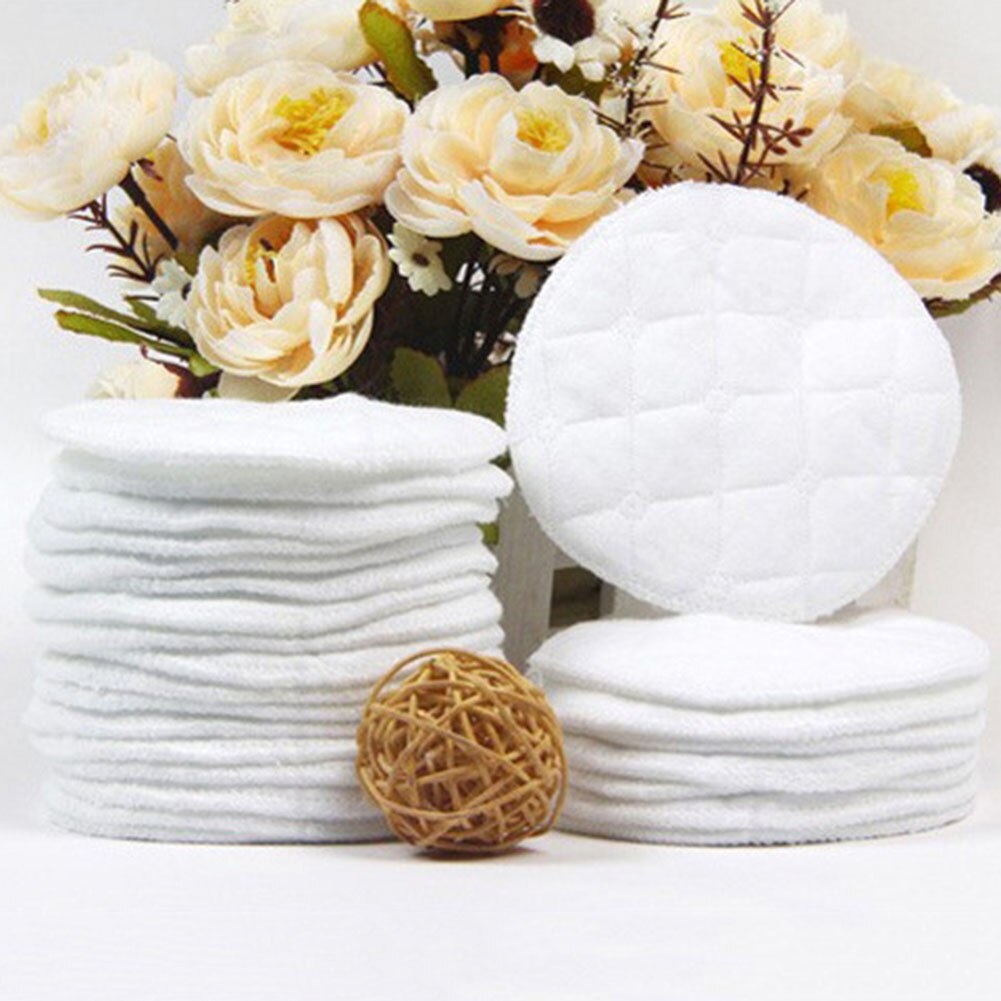 10 pçs reutilizável macio absorvente anti derramamento bebê amamentação almofadas de enfermagem à prova dwaterproof água algodão puro