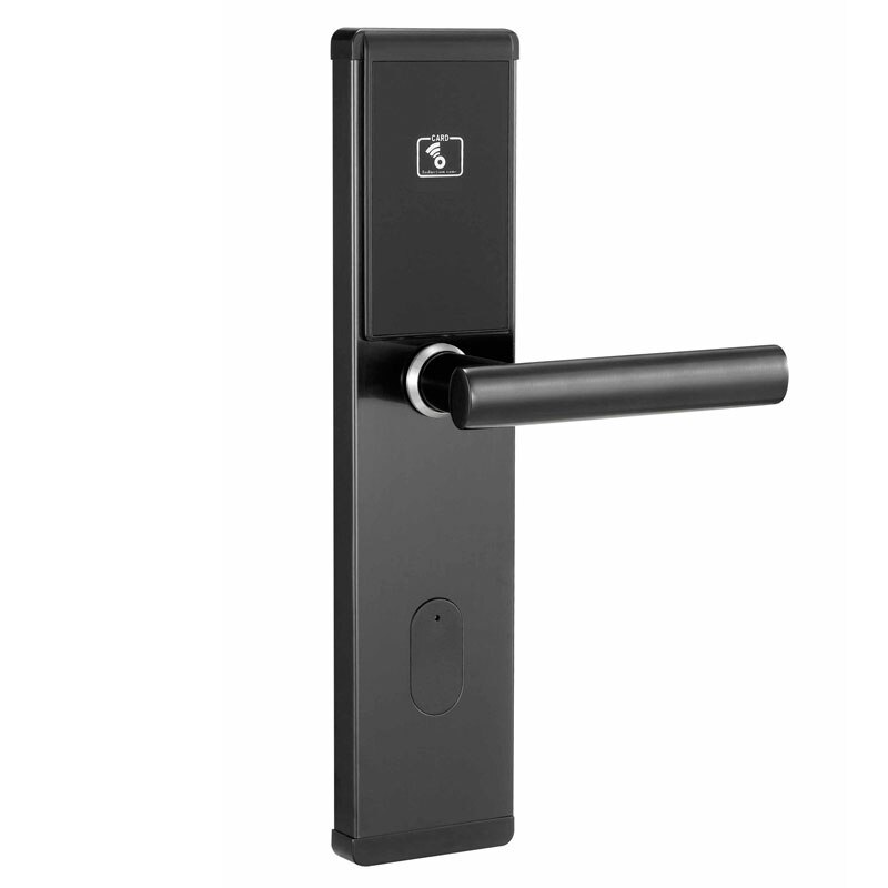 Digital security keyless entry home door locks rfid locks for office/ hotel: black