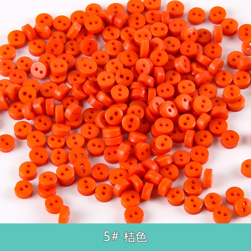 100 Uds. Mini botones de resina de 6mm, accesorios de costura coloridos para ropa infantil, álbum de recortes DIY con dos agujeros: Cobre envejecido