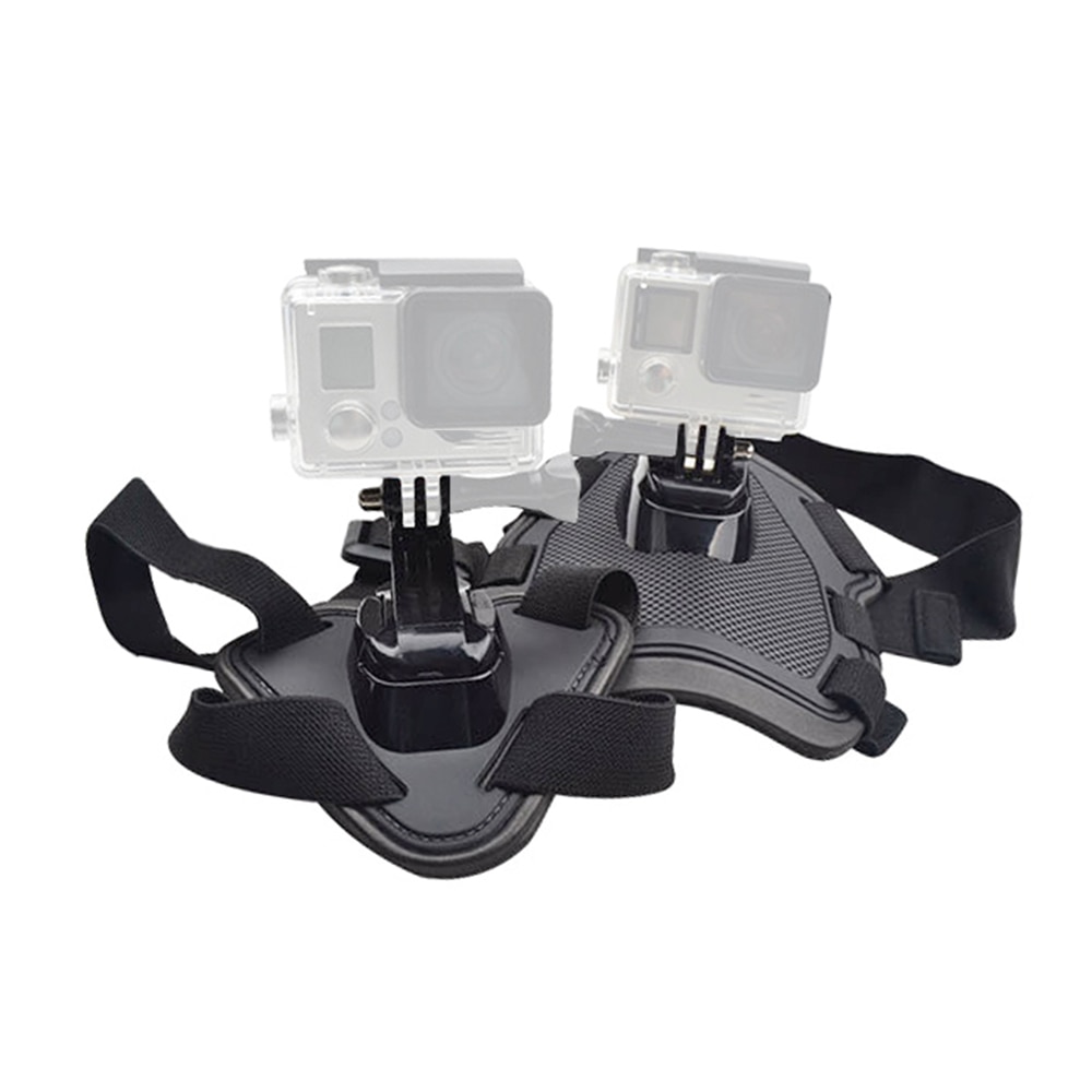 Correa de perro ajustable para Gopro hero8, 7, 6, 5, 4, 3, arnés para perro, correa para el pecho, soporte de montaje para cámara deportiva para SJCAM para Xiaoyi