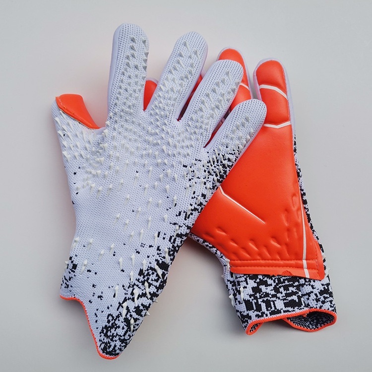 Nuevos guantes de portero de fútbol de látex, protección de fútbol gruesa, guantes de portero de fútbol para adultos y adolescentes: Dorado / L