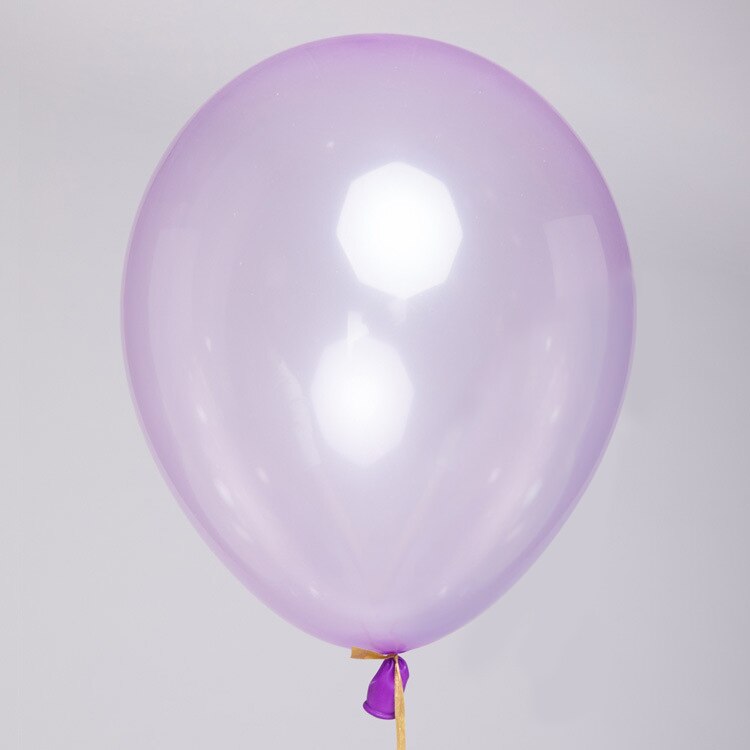 Globos de látex transparentes de colores, globos de burbujas de cristal de 10 pulgadas, decoración para de cumpleaños, boda, verano, 20 unids/lote: purple