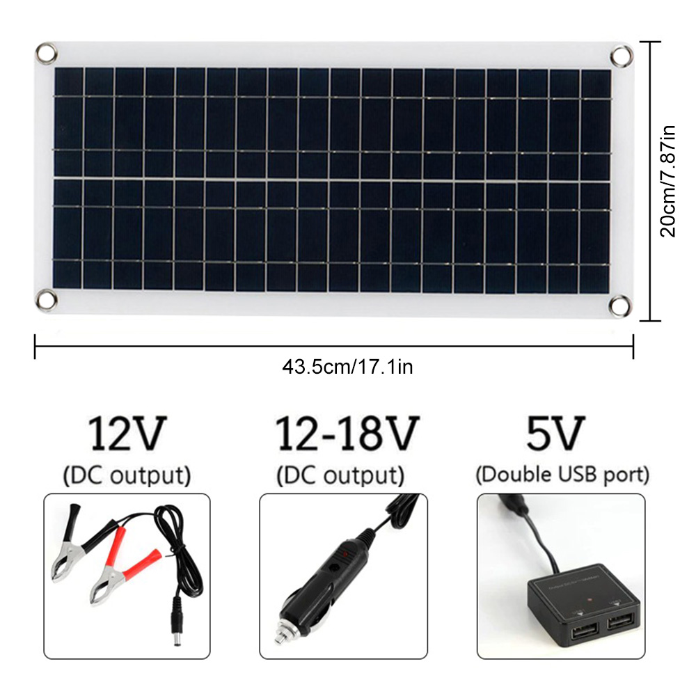 Cargador y mantenedor de batería Solar de 1000W y 12 V, Kit de carga de Panel Solar portátil de 12 voltios para coche, barco automotriz, RV, marino