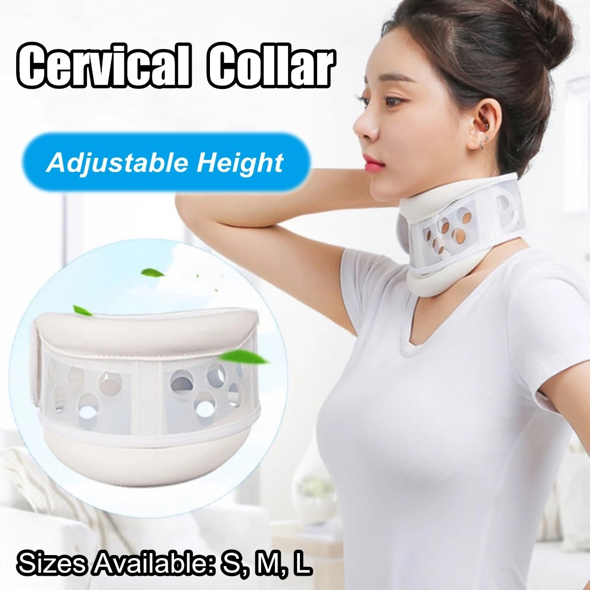 Neck Brace Spine Head Support Cervical Collar Relief Neck Pain Vertebra Orthopedics Stretching Devices Posture Corrector S/M/L