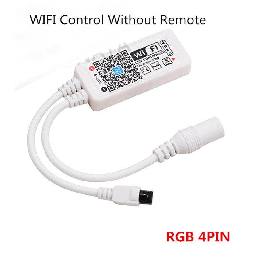 Mini Wifi LED RGB/RGBW Controller DC9-12V met 24 Belangrijke IR Afstandsbediening voor 5050 LED Pixels Strip/Panel licht/Plafondlamp
