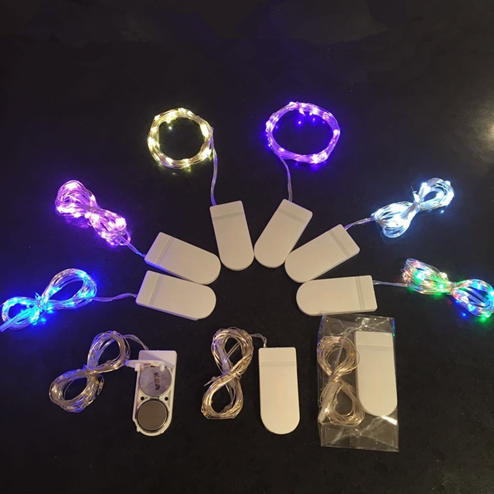 String led 7 färg serie mini dekor lampor valentine dekoration rgb girlander ljus fest sovrum bröllop