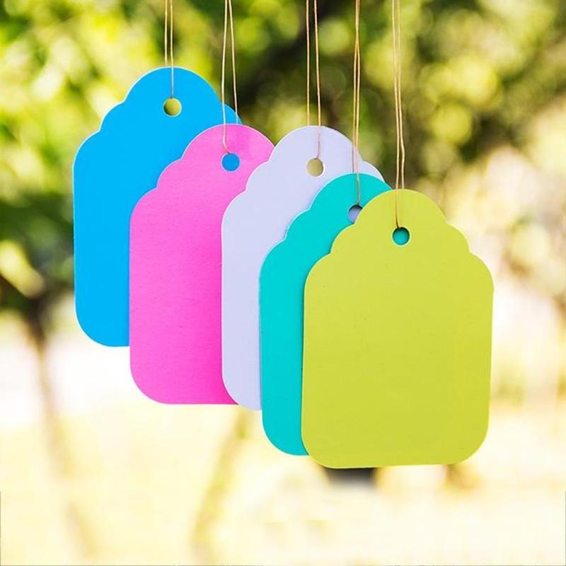 100Stck/tasche Wasserdichte Streifen Linie Garten Etiketten Gartenarbeit Baum Zeichen Anlage Hängen Stichworte Garten Etiketten Blume Stichworte Anlage labor