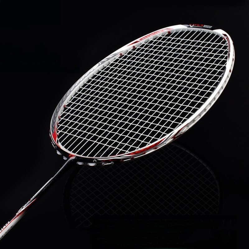 2022 Carbon Fiber Racket Lightweight Badminton Racket 7U Full Carbon Badminton Racket Single Shot with Bag