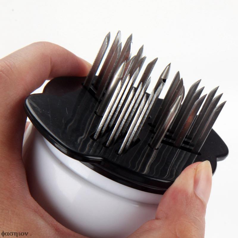 2-in-1 Meat Tenderizer Marinade Sauces Injector BBQ Steak Meat Beef with Stainless Steel Needle