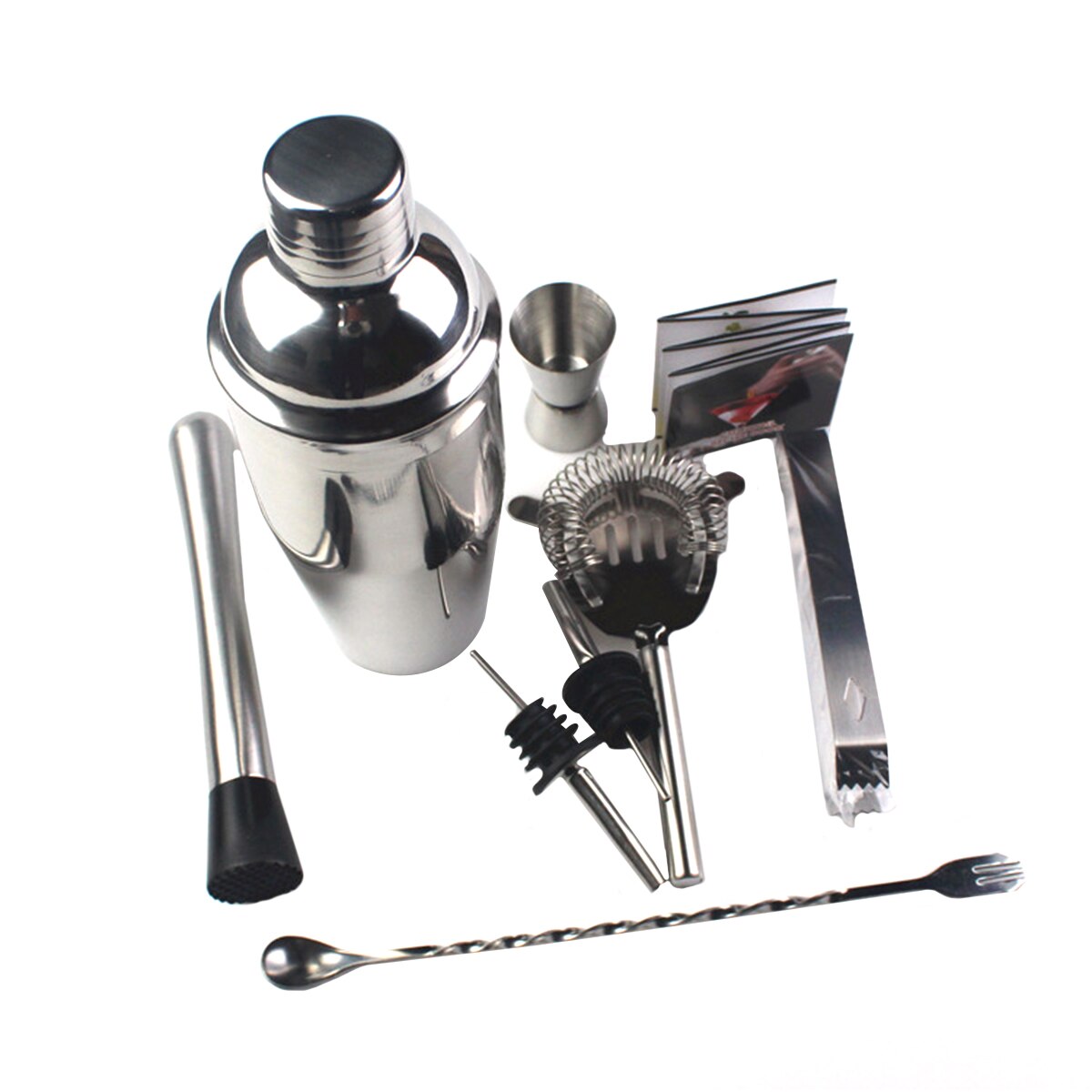 Stainless Steel Bartender Kit Cocktail Shaker Bar Set Bartender Drink Making Tools