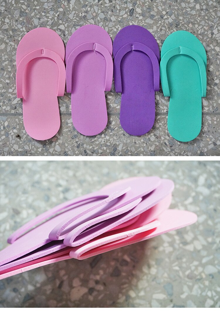 48 par engangs nail art hjemmesko spa pedicure sandaler skum hjemmesko pedicure tøfler til salon spa pedicure flip flop værktøjer