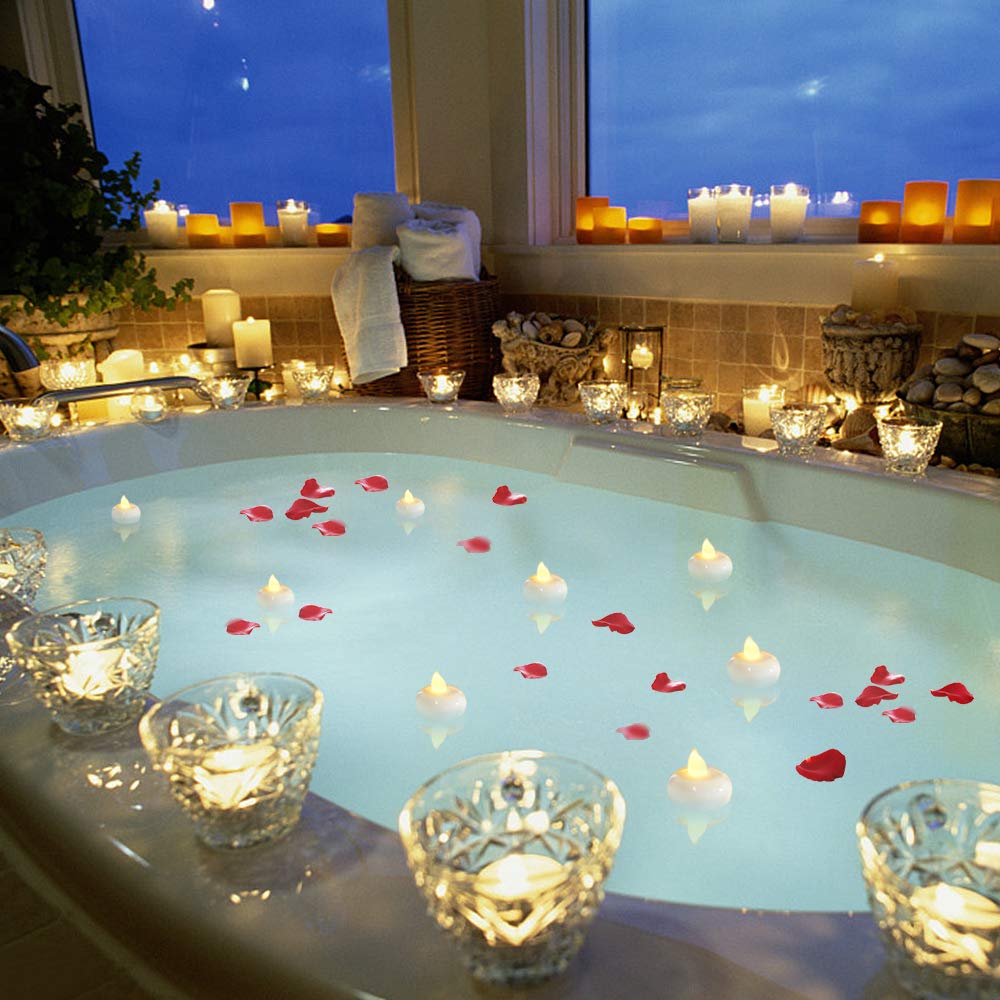 HA BIN Lot De 60 Bougies Flottantes, 38 Mm, Bougies Flottantes, Bougies