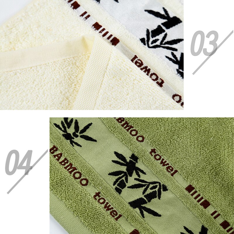 Toalla para lavarse la cara, Toalla de baño suave con pequeños cuadrados, toalla de algodón absorbente para secar el pelo, Baberos de fibra de bambú con patrón de bambú No se destiñe