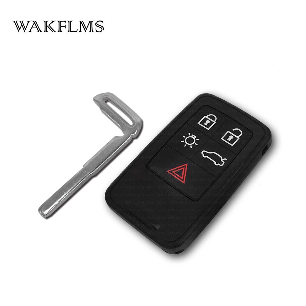 5 buttons Smart full Remote Key for Volvo XC60 S60 S60L V40 V60 434mhz ID46 Chip with insert key blade FCC KR55WK49264