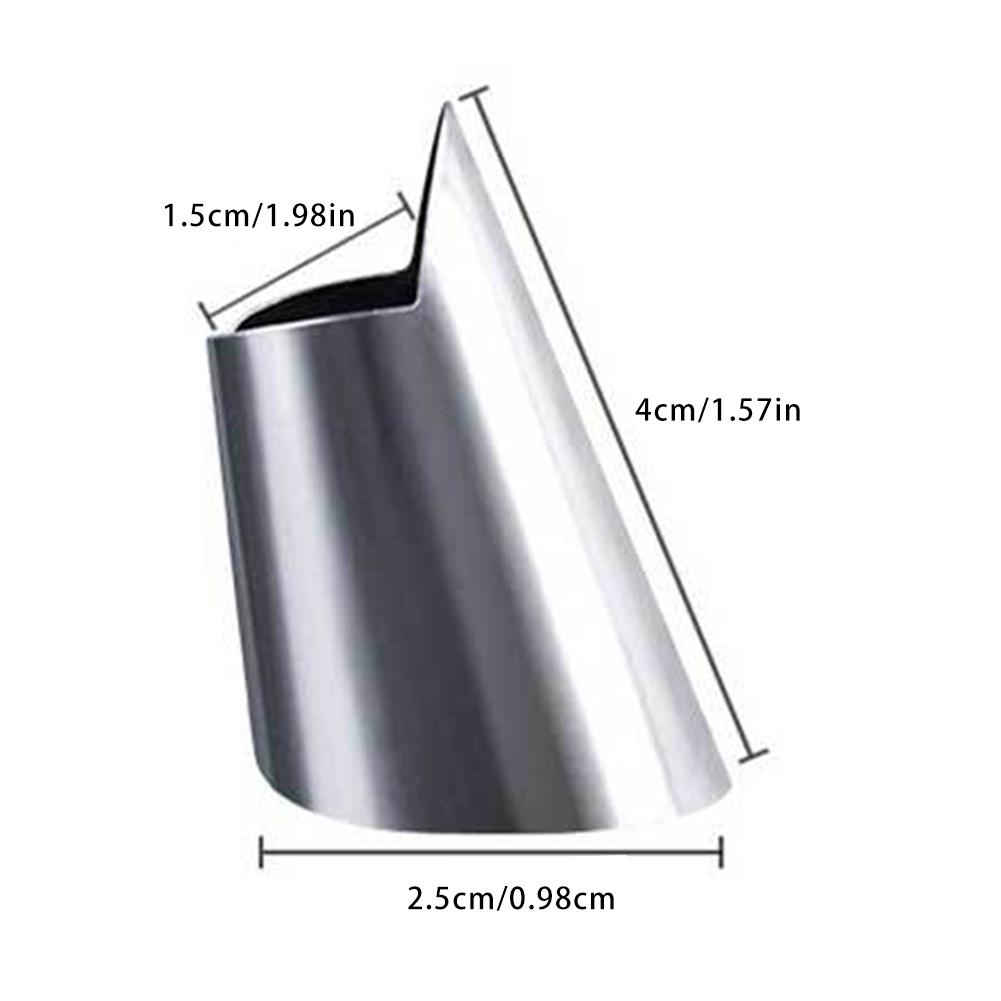 Adjustable Vegetable Harvesting Cutter Anti-Cut Metal Finger Cover Practical Harvesting Device Hand Protector Gardening Tools 3p