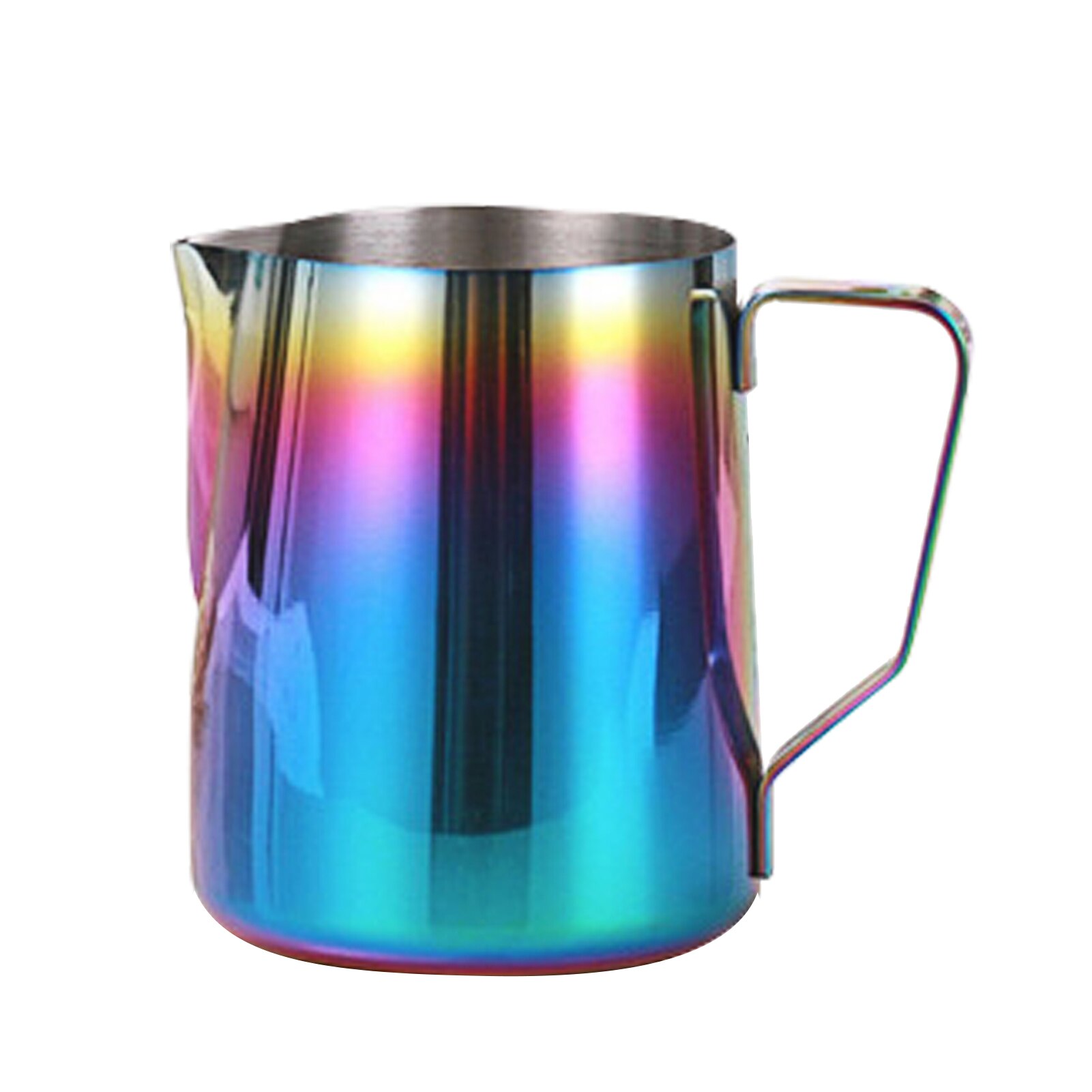 Milk Frothing Pitcher, 12oz Stainless Steel Milk Frother Cup Steaming