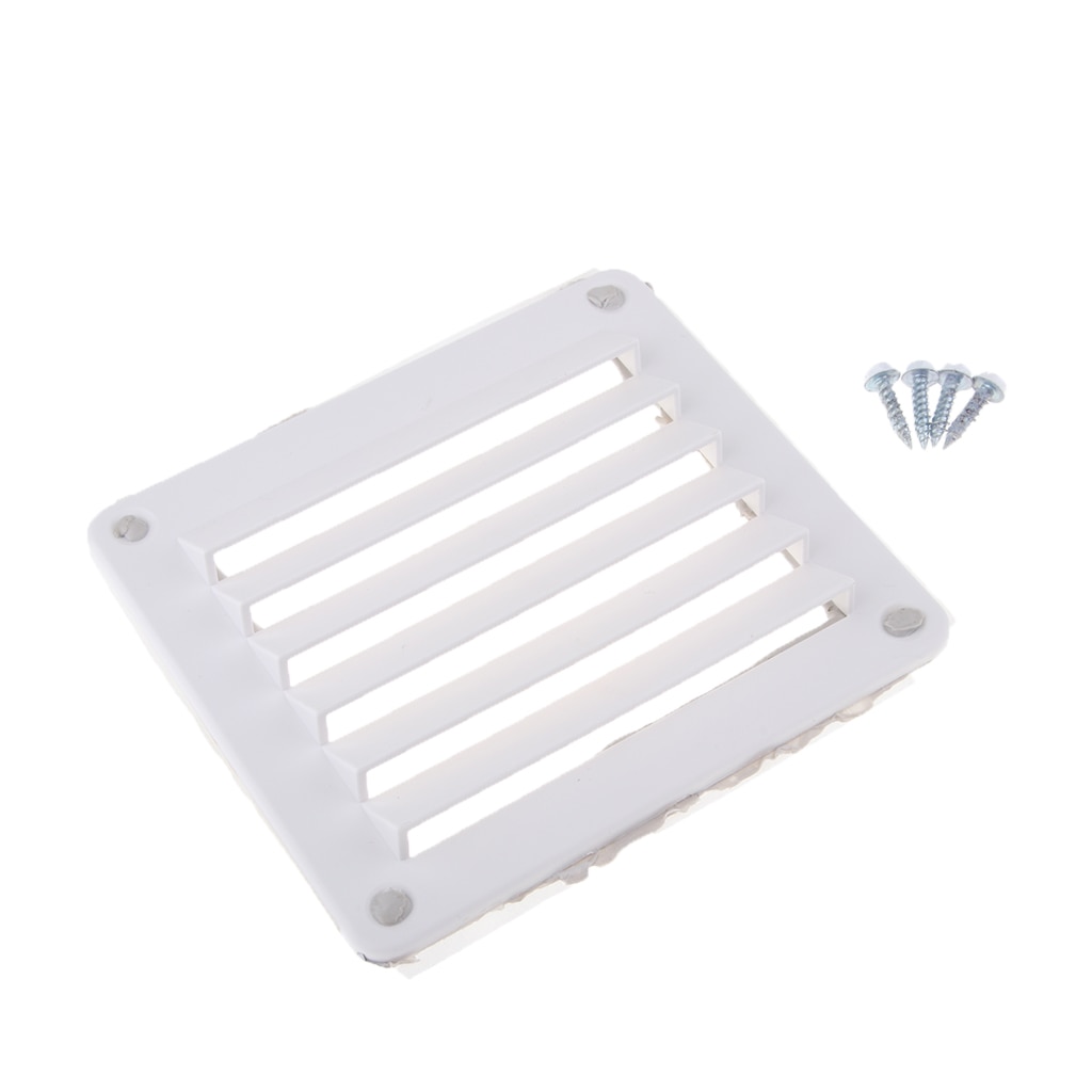 Wit Rechthoekige Boot Vent Louvre Kleine Voor Marine Boot Rv Camper