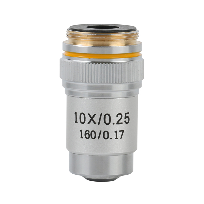 4X 10X 20X 40X 60X 100X Microscope Objective Lens Achromatic Objective Laboratory Biological Microscope Parts: 10X