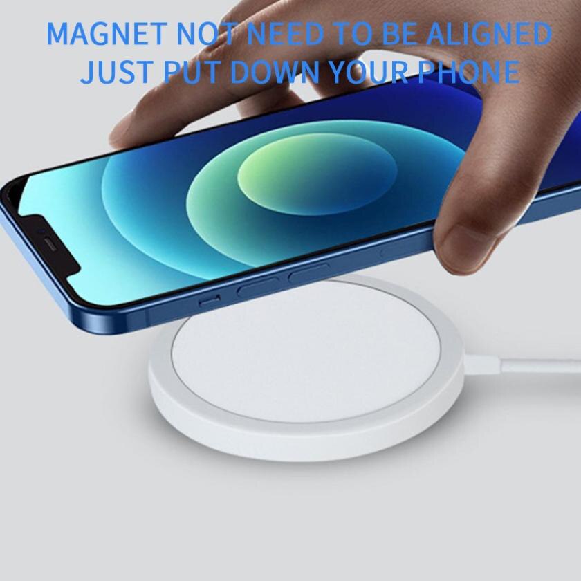 15W Magnetische Drahtlose Ladegerät für iPhone 12 Profi Max 12Profi Qi Schnelle Ladegerät für iPhone 12 Mini USB C PD Adapter Magsafing