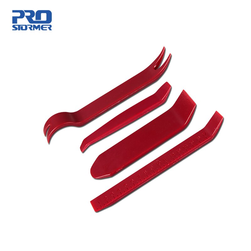 PROSTORMER 4 PCS Crawbar Set For Car Audio Repairment Multi-function Opening Tools Disassemble Crowbar