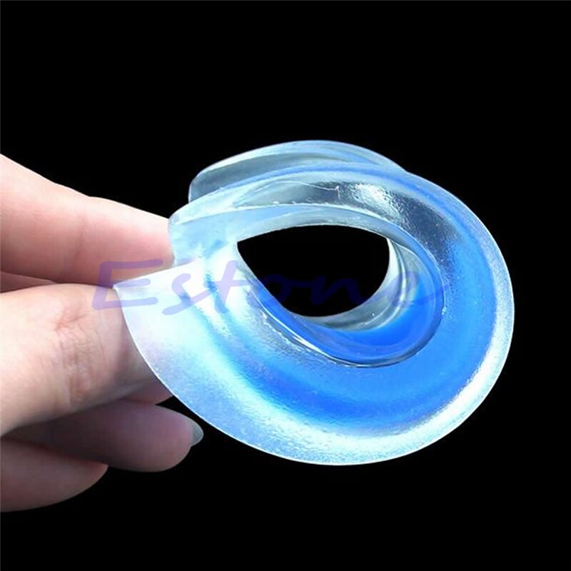 Inserta el talón para aliviar el dolor, zapatos de silicona, almohadillas de Gel, cojín, copa de talón, plantillas masajeadoras, azul, mujer, rojo, cómoda, nueva