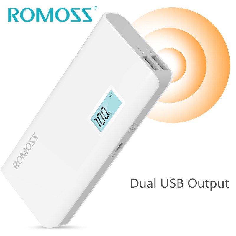 ROMOSS Senso 4 Più 10000mAh Accumulatori E Caricabatterie Di Riserva di Sostegno Esterna 18650 Powerbank batteria di Potere del Caricatore 2 USB di USCITA