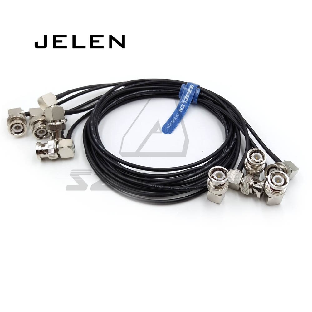 Ultraweiches SDI-Videosignalkabel, SDI-Leitung für Kameramonitor, BNC-Stecker auf BNC-Stecker-Winkelstück, SDI-Zopf. Kamera RF-Koaxialkabel