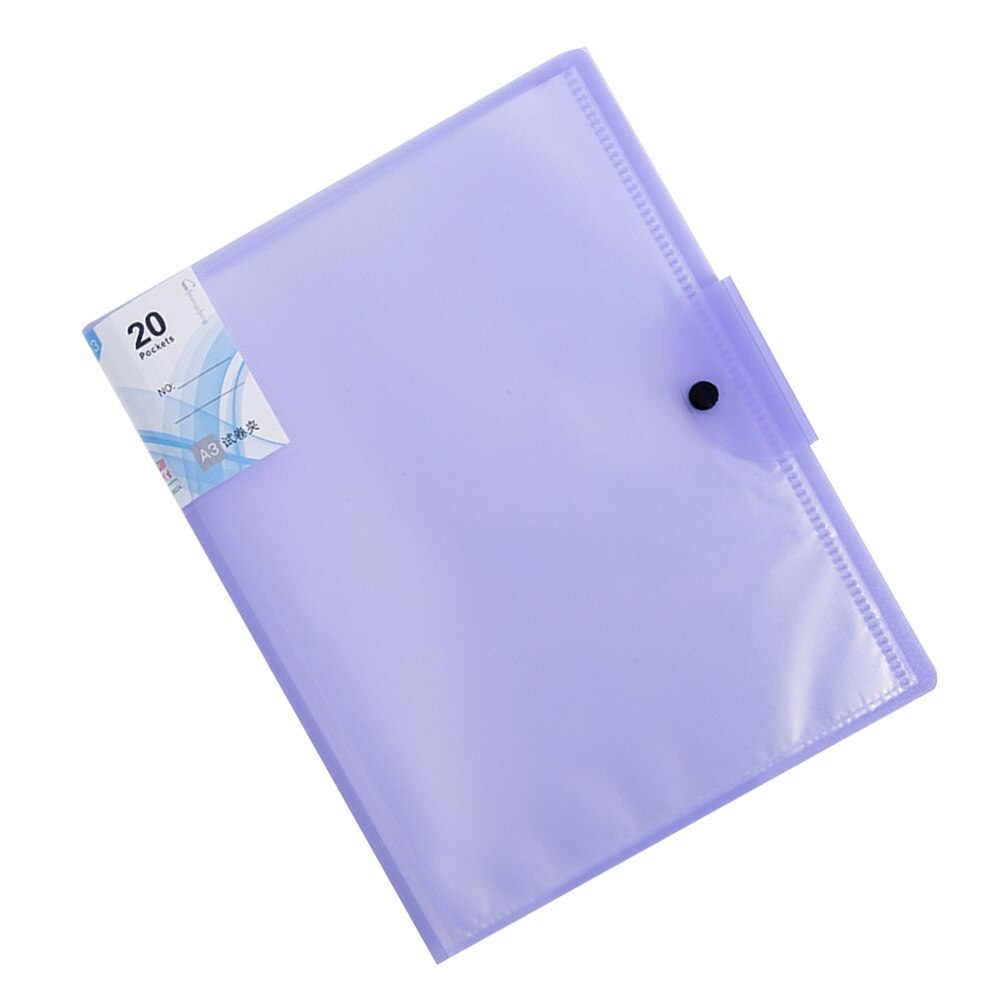 1pc mapper praktisk  a3 papir arrangør papirbinder til hjemmet