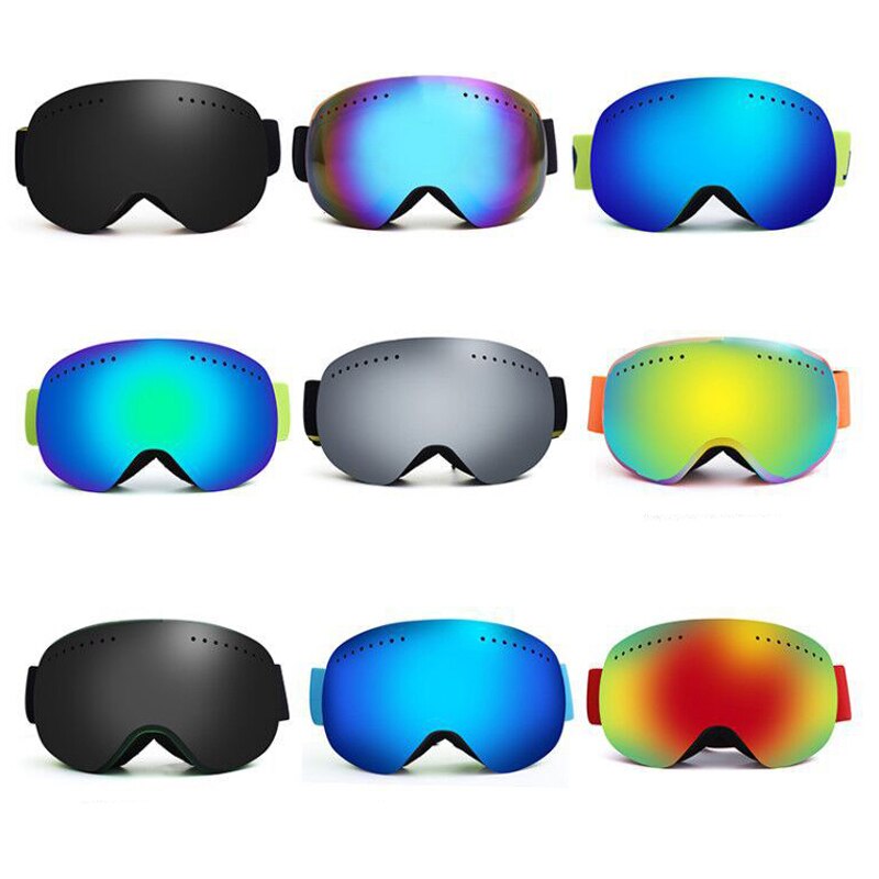 Anti-fog UV400 Snowboard Goggles Ski Goggles with Magnetic Double Layer Polarized Lens Skiing Men Women Ski Glasses Eyewear