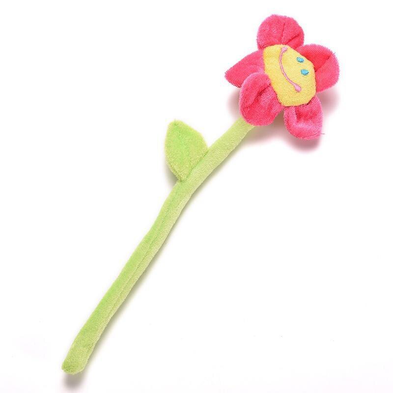 Farbe Karikatur Sonnenblume Modellierung Simulation Tuch Plüsch Sonne Blume Karikatur Smiley Sonne Blume Vorhang Ornamente Blume Serie Spielzeug: rot Rose
