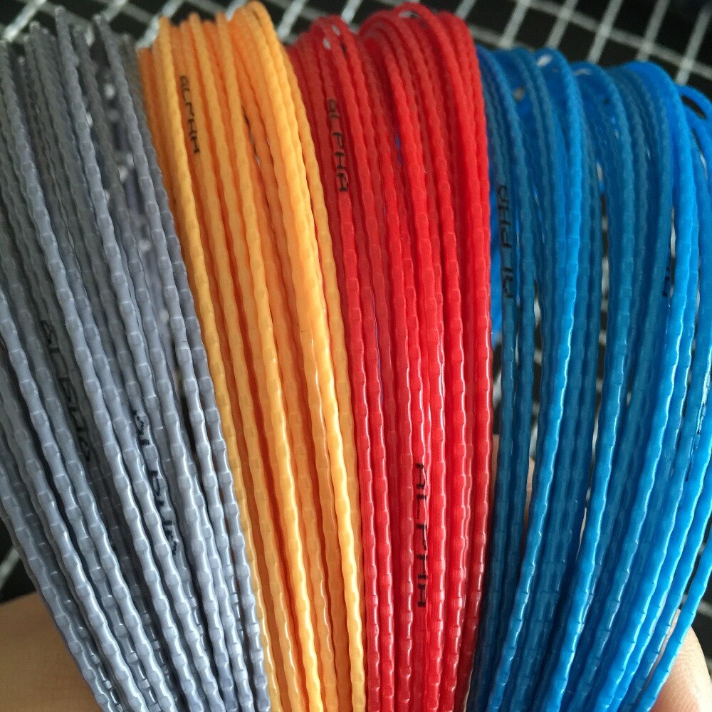 Powerti 5 st/lot bambu polyester tennissnöre top-spin 1.25mm tennisracket gym kontroll träningssnöre 12m