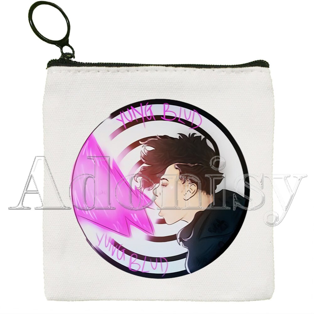 Yungblud Koreanische Stil Cartoon Gedruckt Leinwand Tasche Leinwand Einfache und Modische Lagerung Tasche: G