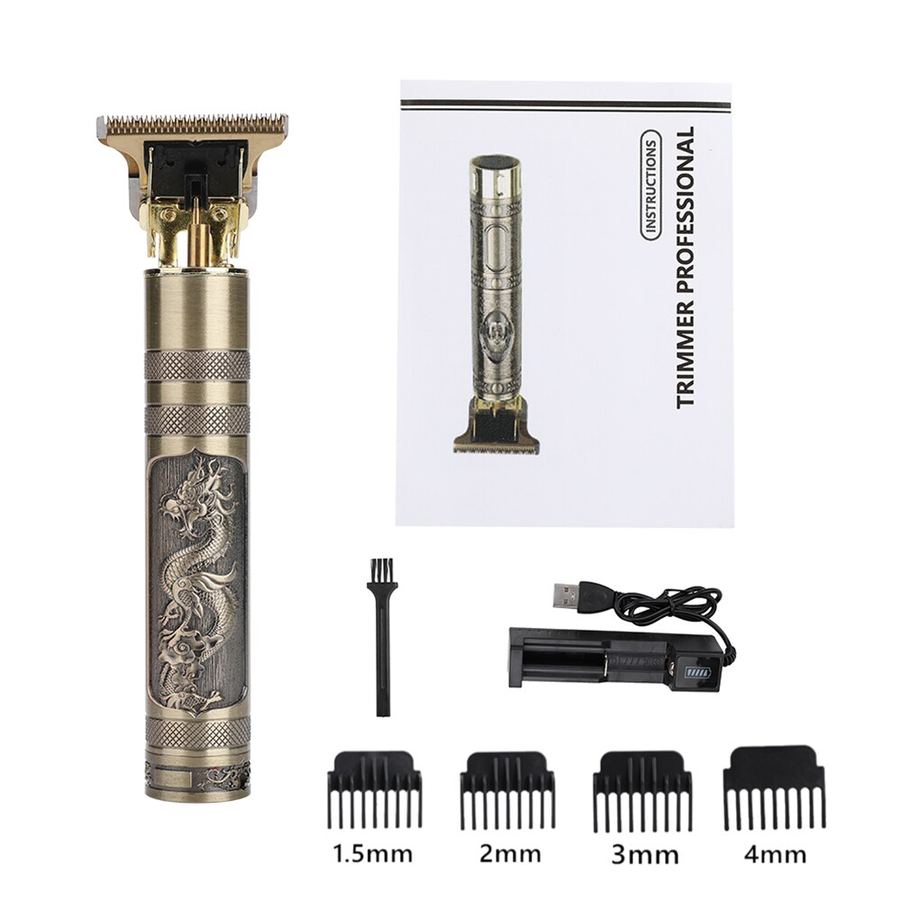 Professionele Oplaadbare Tondeuse Kapper Carving T Outliner Blade Kappers Tondeuse Scheren Cuttting Machine