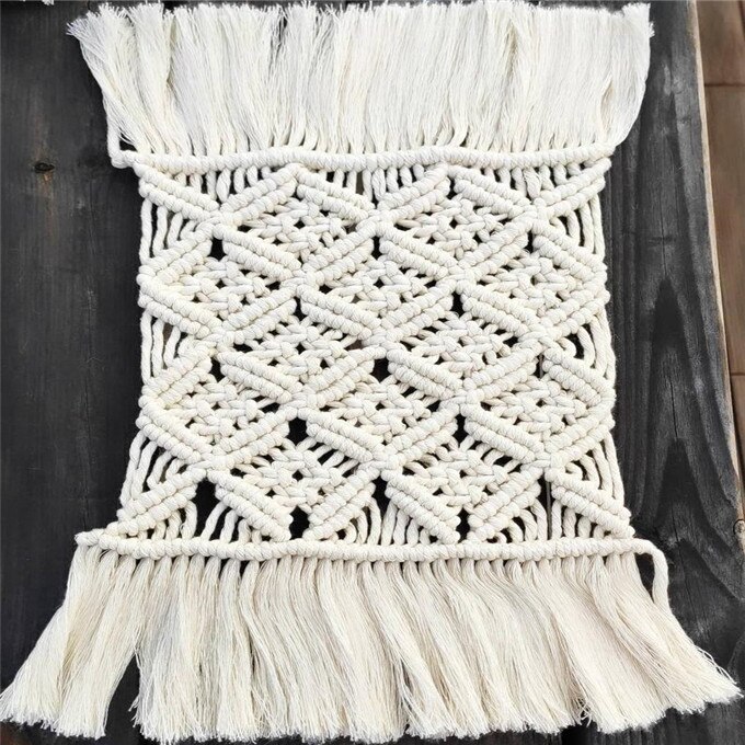 Handgemaakte Macrame Tafel Placemats Bruiloft Placemats