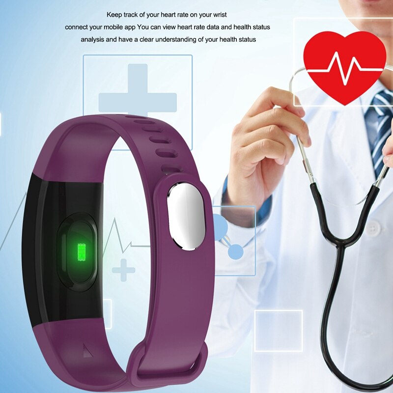 F64HR Smart Watch IP68 Waterproof Heart Rate Smart Fitness Bracelet Blood Pressure Oxygen Monitor GPS Activity Tracker