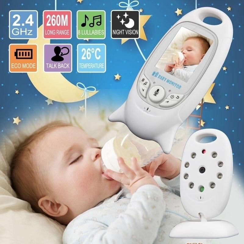613 Niania Elektroniczna Baby Video Monitor 2.0 Inch Baby Camera Ir Nachtzicht Temperatuursensor Slaapliedjes Baby Intercom