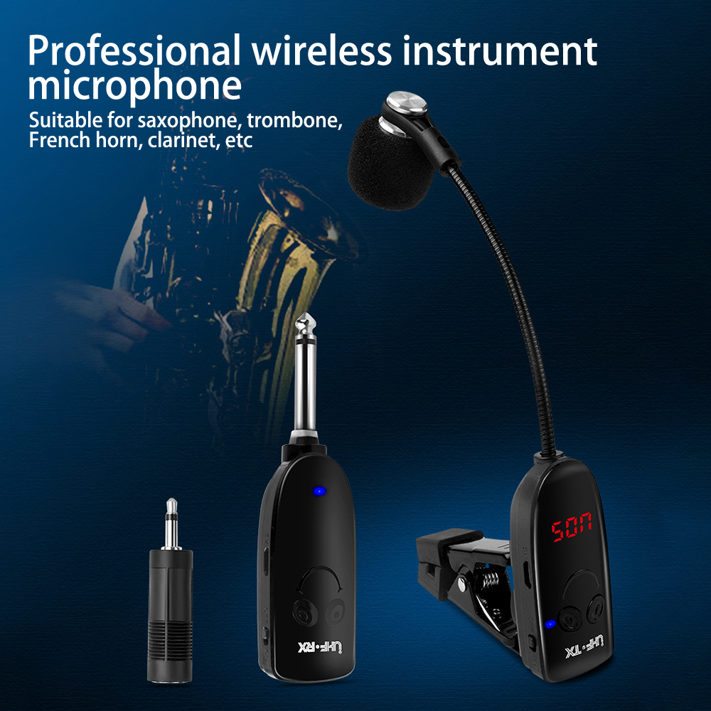 Sax Trumpet Trombone Special Wireless Microphone Instrument Pickup Amplifier Recording Performance Outdoor Performa