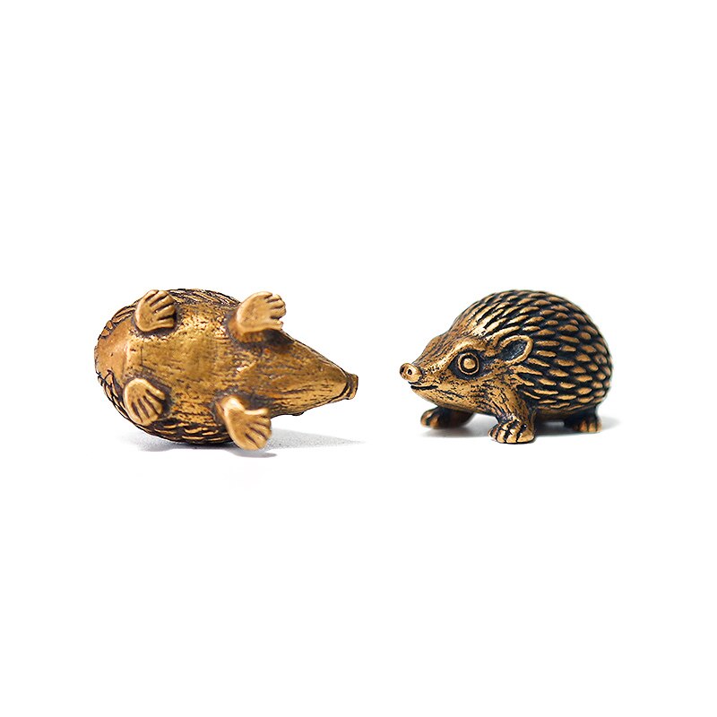 Metal Paperweight Small Hedgehog Shaped Paperweights Lovely Portable Chinese Calligraphy Tradtional Copper Paperweights