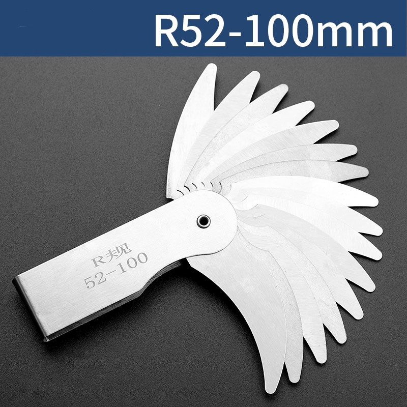 metal Radius ruler Surveying And Mapping Drawing Tools Foot Ten Kinds Of Style Multipurpose Template Ruler: R52-100mm