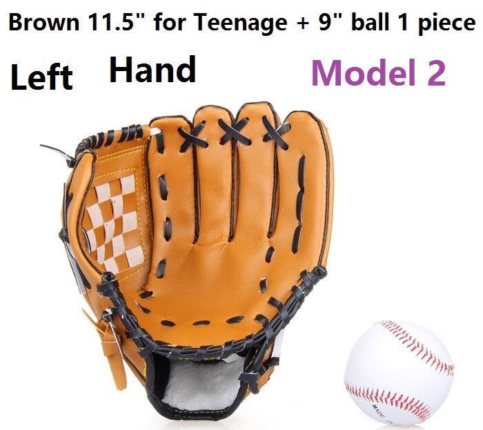 ZYMFOX Baseball Glove Catcher Gloves Softball Right Hand Gloves Exercise Equipment Sport Training Accessories Left/Right Hand: L Hand Teenage Ball